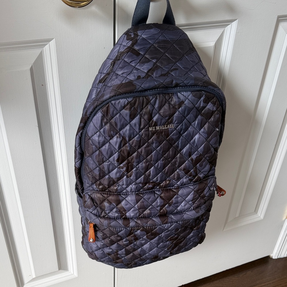 MZ Wallace Metro Backpack - Dark Blue Camo $275 VALUE - DISCONTINUED COLOR - Picture 2 of 5